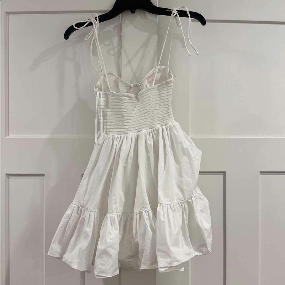 Staud Mini Landry Cotton Dress, Retails for $295, White, Size Small - Picture 7 of 9